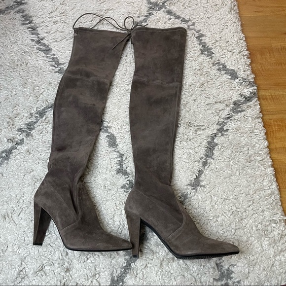 Stuart Weitzman Topo Highland Boot Taupe - Picture 4 of 8